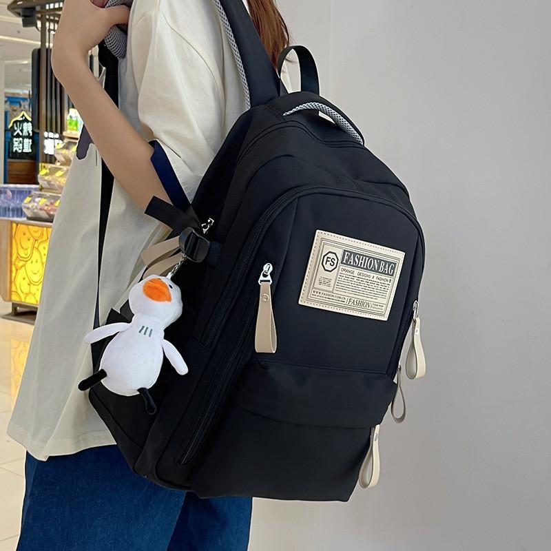 Large Capacity Nylon Backpack For Students With Breathable Design Trendy Street Style And 14-inch Laptop Compartment чорний
Large Capacity Nylon Backpack For Students With Breathable Design Trendy Street Style And 14-inch Laptop Compartment чорний
