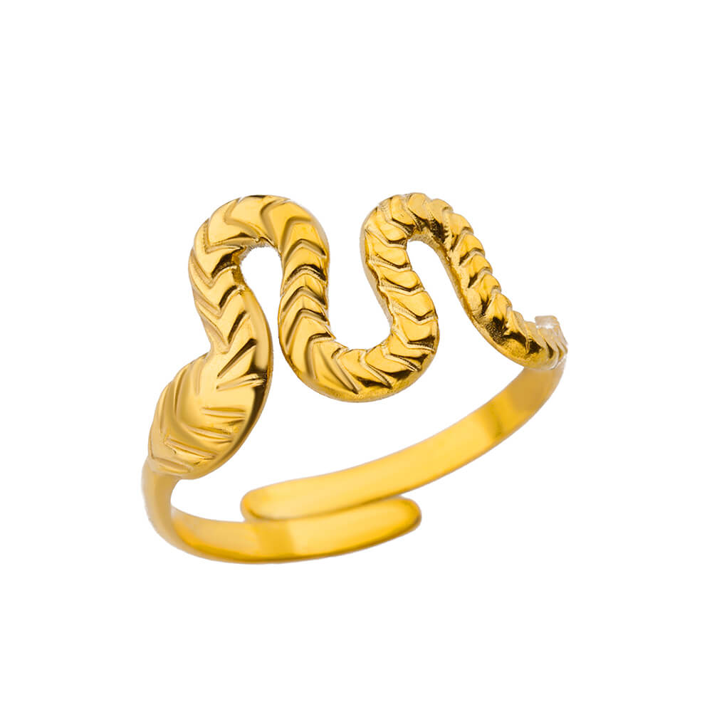 Ring for Women Stainless Steel Snake Gold Color Open Rings Female Vintage Jewelry Luxury Wedding Accessories Birthday Gifts resizable&18K gold
Ring for Women Stainless Steel Snake Gold Color Open Rings Female Vintage Jewelry Luxury Wedding Accessories Birthday Gifts resizable&18K gold