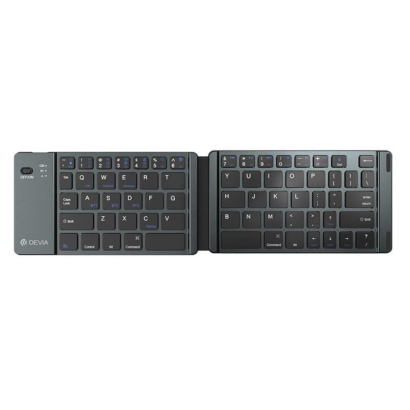 DEVIA Lingo Series Foldable Wireless Keyboard 3-Channel 66-Keys Bluetooth-compatible Keyboard A
DEVIA Lingo Series Foldable Wireless Keyboard 3-Channel 66-Keys Bluetooth-compatible Keyboard A