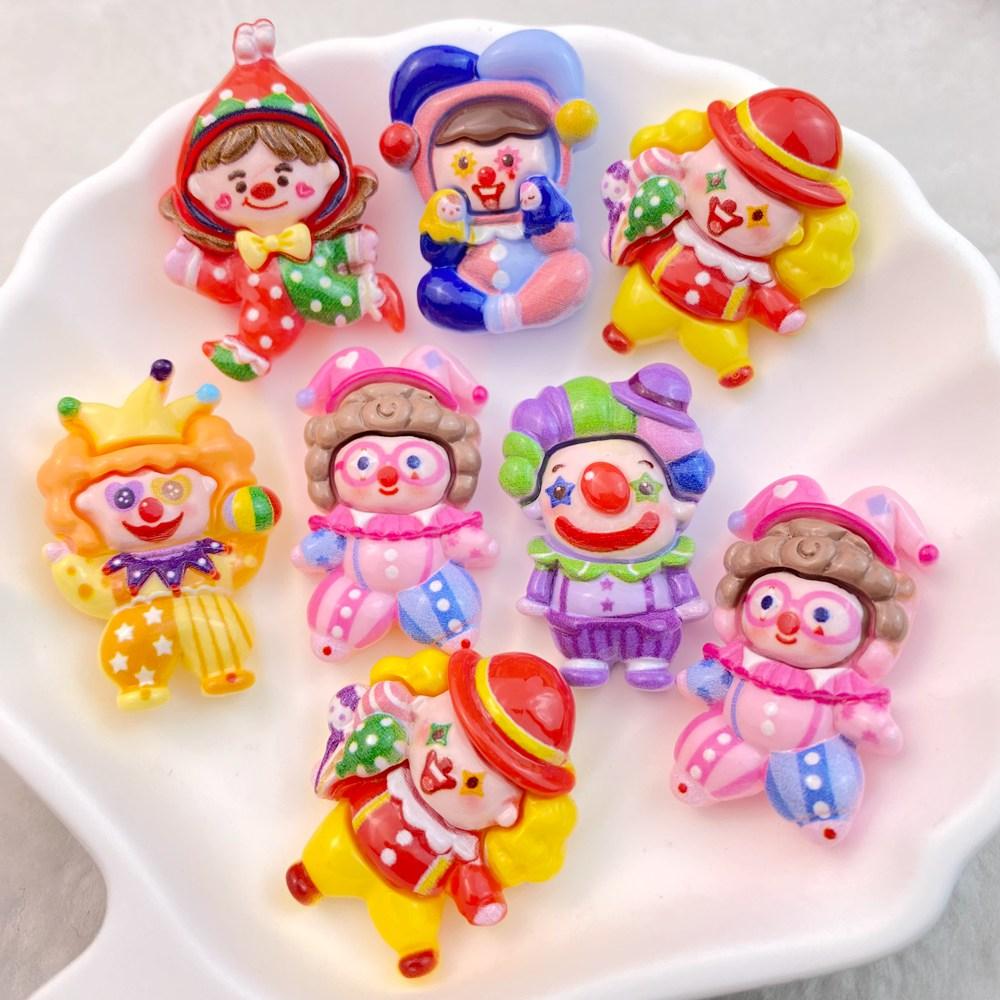 10 Pcs New Cute Bright Cartoon Circus Joker Series Resin Clip Book DIY Jewelry Hairpin Headrope Decoration Craft
10 Pcs New Cute Bright Cartoon Circus Joker Series Resin Clip Book DIY Jewelry Hairpin Headrope Decoration Craft