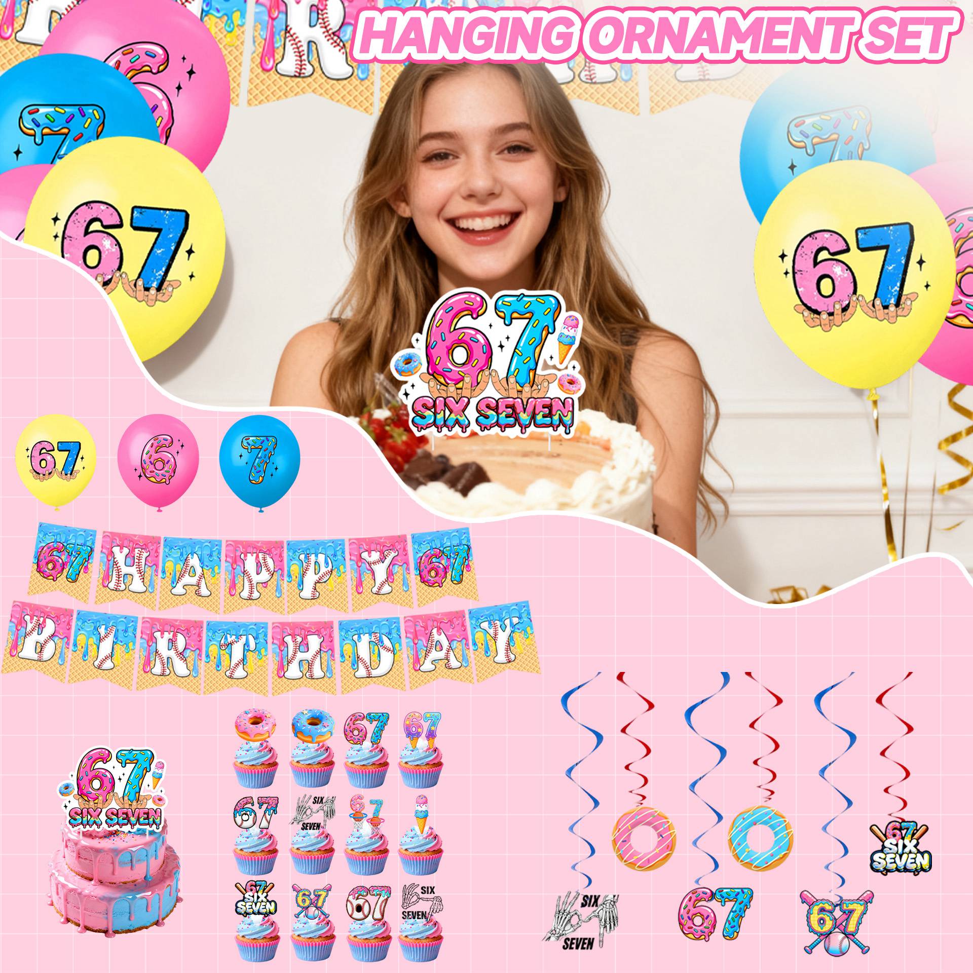 Popular Digital-themed Party Decorations, With Fun Patterns, Suitable For Birthday Parties And Other Gatherings. one size білий
Popular Digital-themed Party Decorations, With Fun Patterns, Suitable For Birthday Parties And Other Gatherings. one size білий