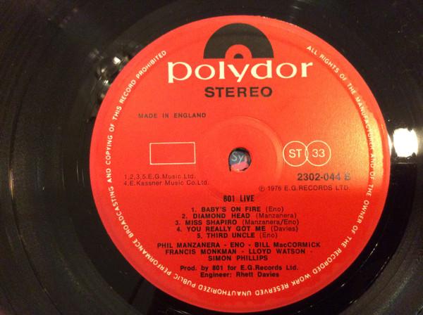 LP Record 801 801 Live 2302044 POLYDOR 1977 UK Rock Used
LP Record 801 801 Live 2302044 POLYDOR 1977 UK Rock Used