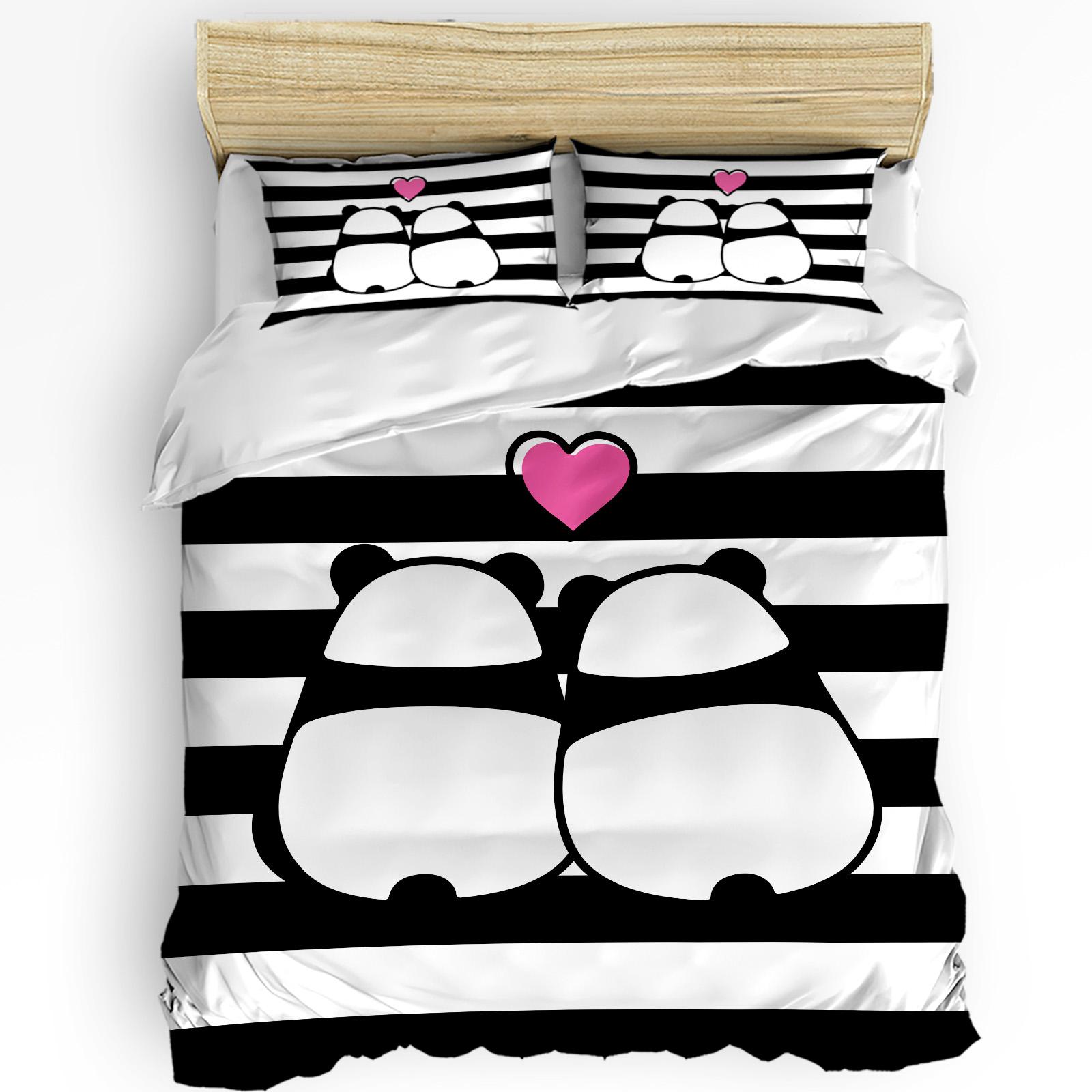 Cartoon Kawaii Panda Duvet Cover Bed Bedding Set Home Textile Quilt Cover Pillowcases Bedroom Double Bedding Set No Sheet (135x200cm)
Cartoon Kawaii Panda Duvet Cover Bed Bedding Set Home Textile Quilt Cover Pillowcases Bedroom Double Bedding Set No Sheet (135x200cm)