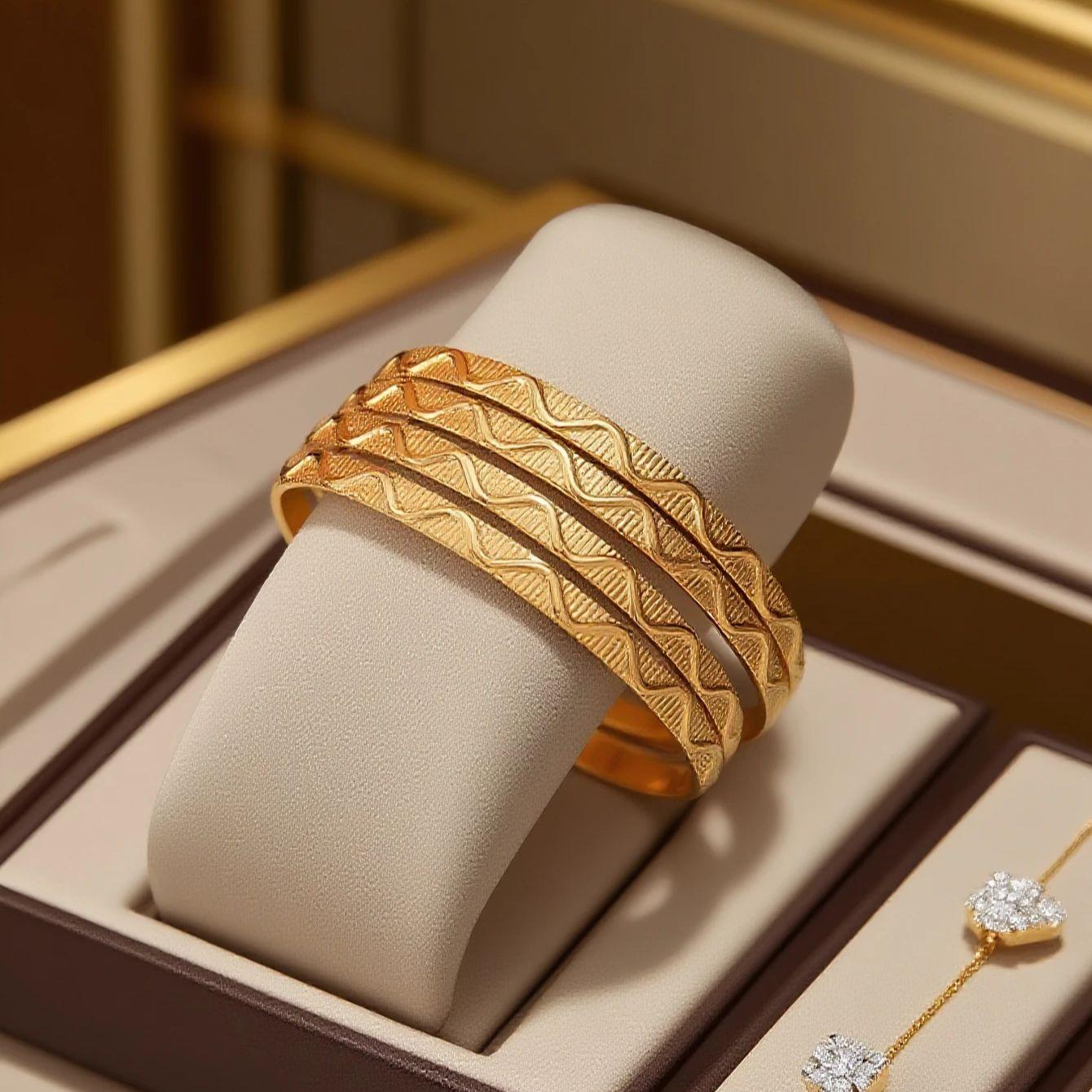 Herseygold Slim Metal Bangles Gold Plated Carved Flower Layered Cuff Bracelet Luxury Bride Jewelry Ethnic Mother Day Gift
Herseygold Slim Metal Bangles Gold Plated Carved Flower Layered Cuff Bracelet Luxury Bride Jewelry Ethnic Mother Day Gift