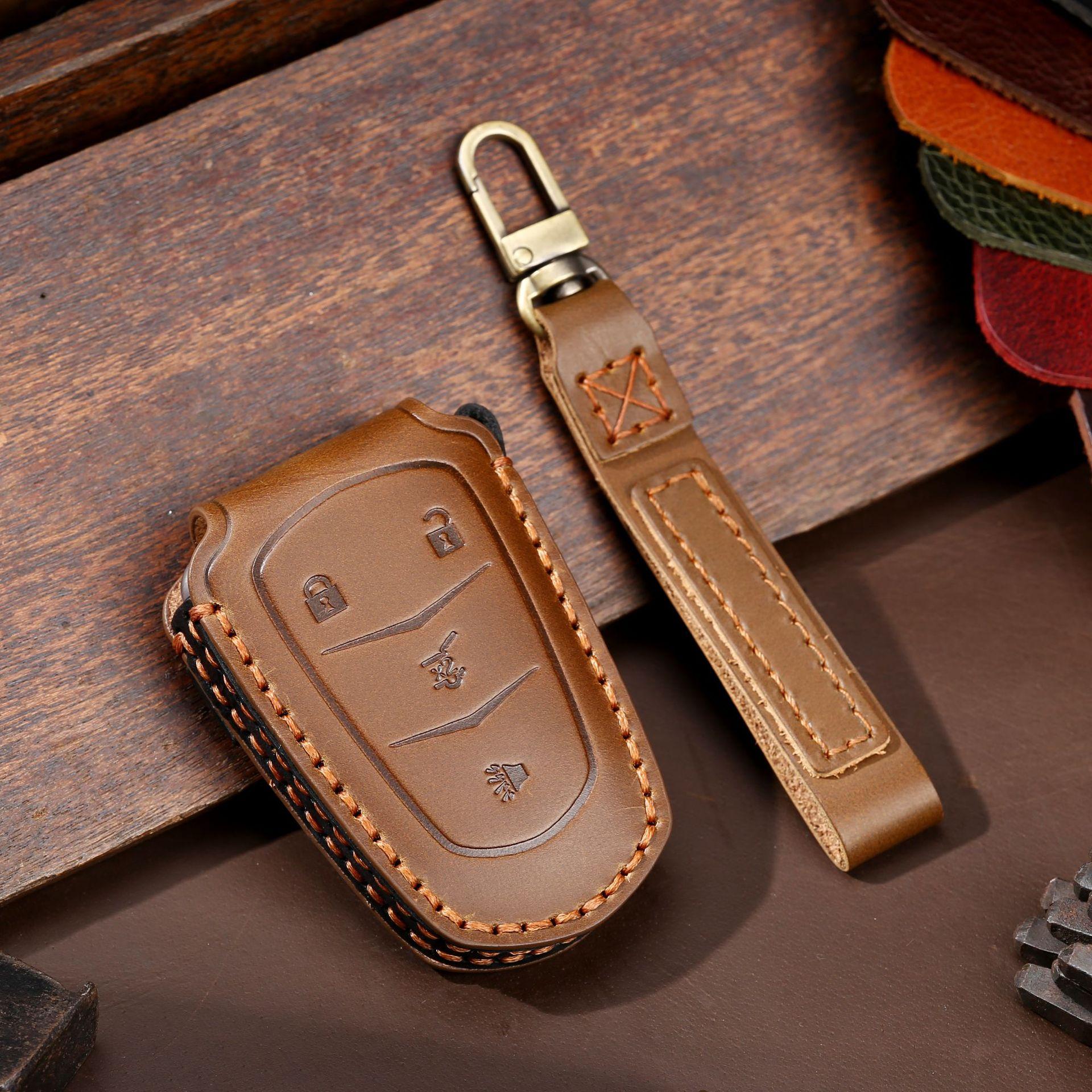 Leather key bag is suitable for Cadillac CT5 high-end CT6 new XT6 car key cover
Leather key bag is suitable for Cadillac CT5 high-end CT6 new XT6 car key cover