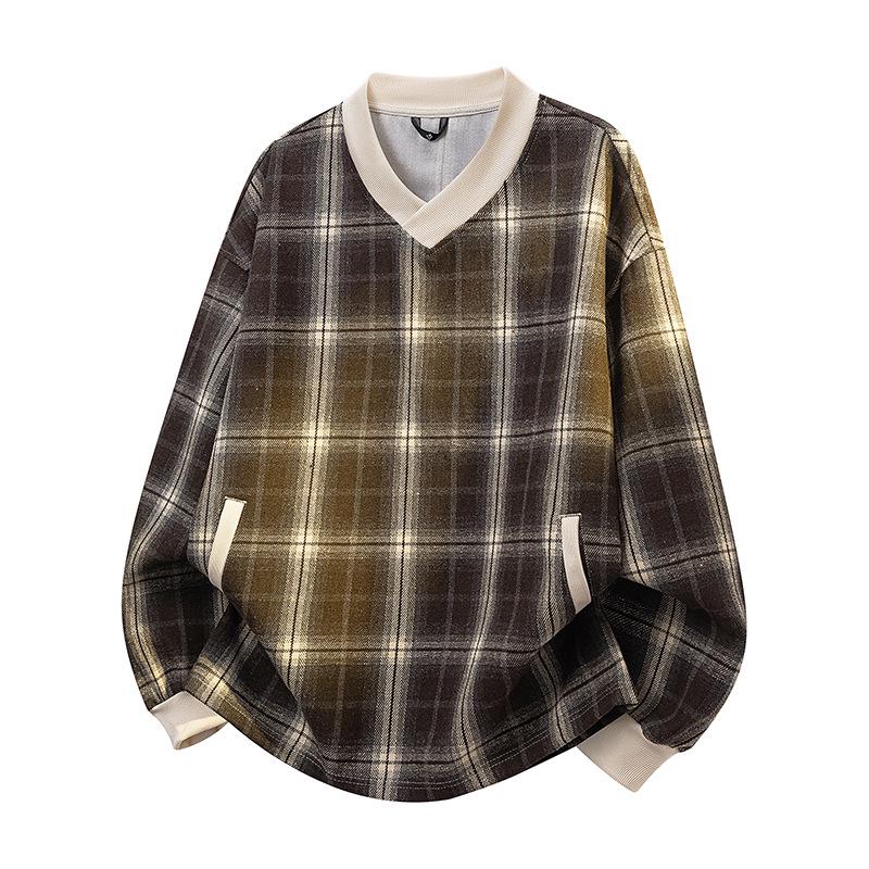 American Retro Color-Block Plaid Hoodie – Autumn/Winter Long Sleeve Pullover XL (120-140 Jin) кавовий
American Retro Color-Block Plaid Hoodie – Autumn/Winter Long Sleeve Pullover XL (120-140 Jin) кавовий