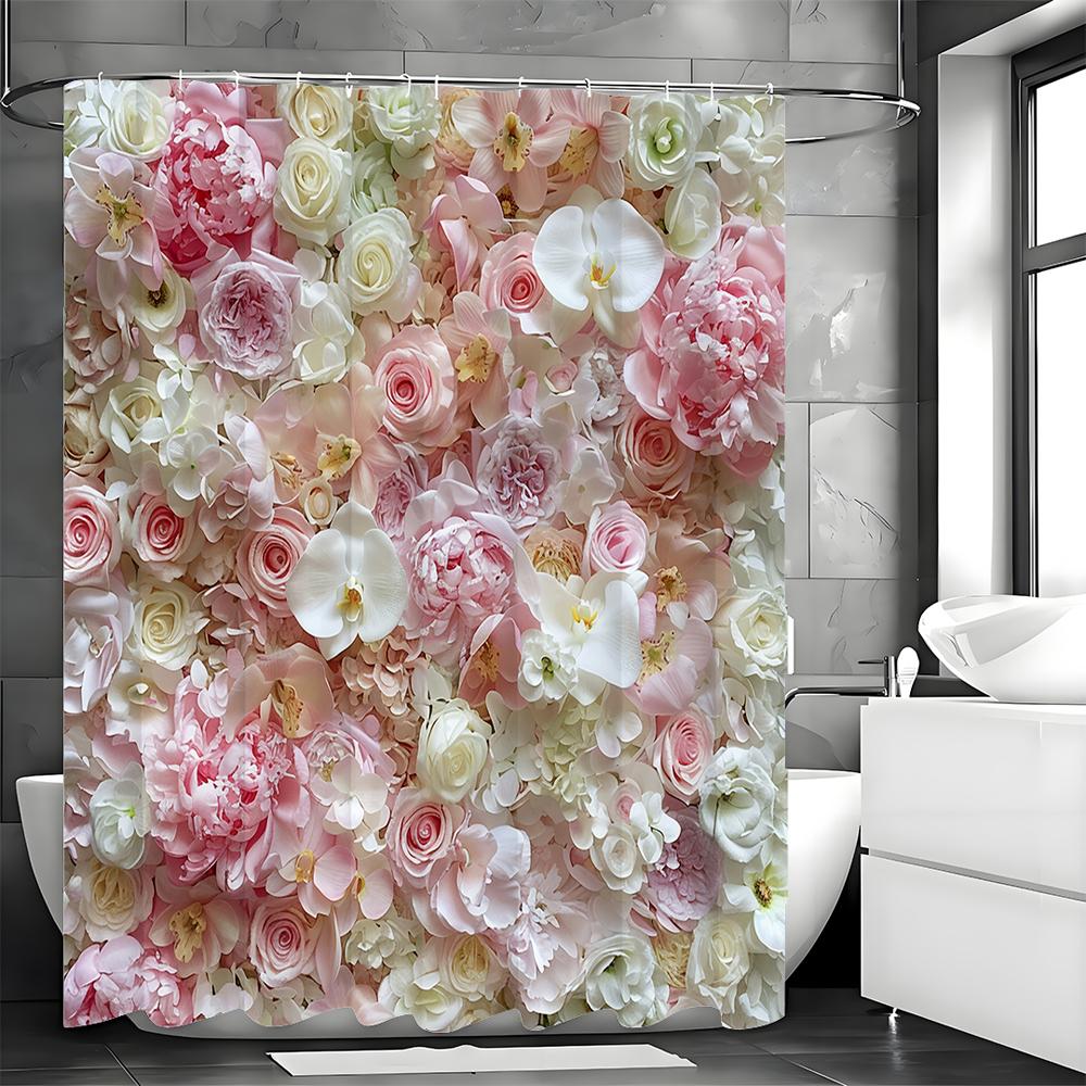 Romantic Floral Shower Curtain Pink White Roses Peonies Orchids Bathroom Decor Elegant Flower Pattern Home Style W60H190(CM)-1 Pcs
Romantic Floral Shower Curtain Pink White Roses Peonies Orchids Bathroom Decor Elegant Flower Pattern Home Style W60H190(CM)-1 Pcs