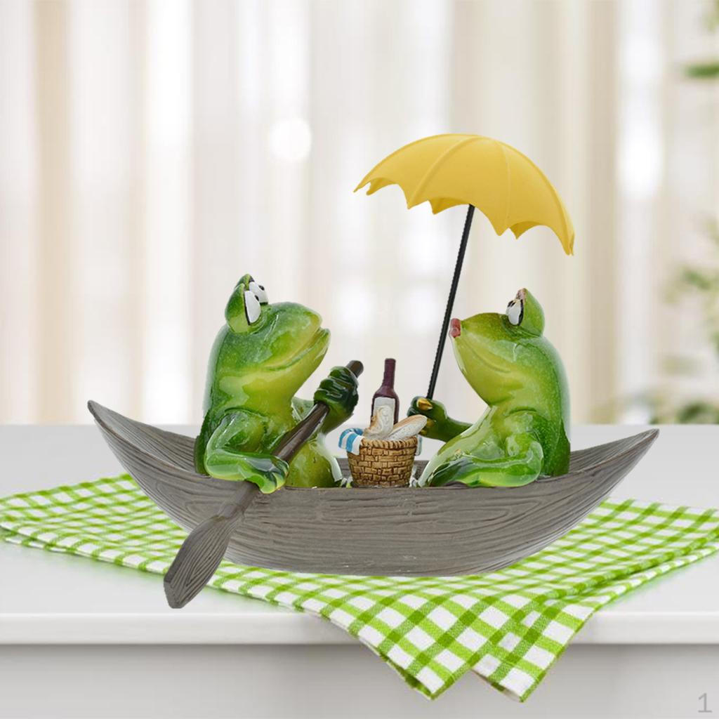 Riding Boat Frog Couple Figurine Sculpture for Wedding Decoration Christmas Gift
Riding Boat Frog Couple Figurine Sculpture for Wedding Decoration Christmas Gift