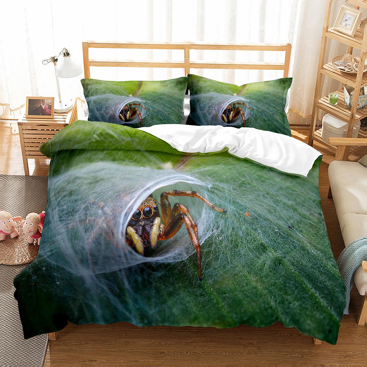 Spider Insect King Queen Duvet Cover Cute Microscopic Animal Bedding Set Natural Creatures Quilt Cover Polyester Comforter Cover EU Single(135*200cm)3pcs
Spider Insect King Queen Duvet Cover Cute Microscopic Animal Bedding Set Natural Creatures Quilt Cover Polyester Comforter Cover EU Single(135*200cm)3pcs