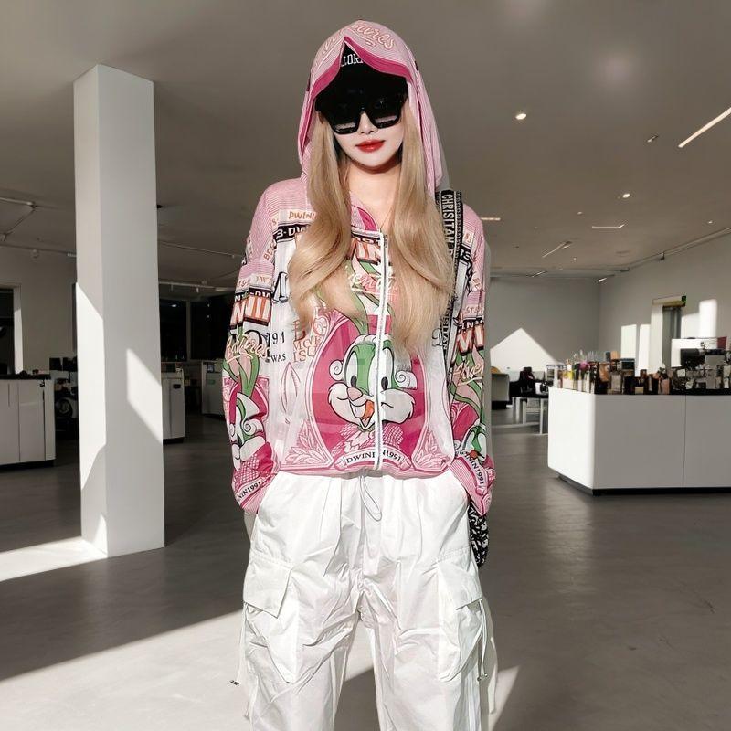 Летний атлетический стиль, новинка, модный принт, худи из сетки, свободный, тонкий, дышащий, трендовая блузка, пальто для женщин Pink M
Летний атлетический стиль, новинка, модный принт, худи из сетки, свободный, тонкий, дышащий, трендовая блузка, пальто для женщин Pink M