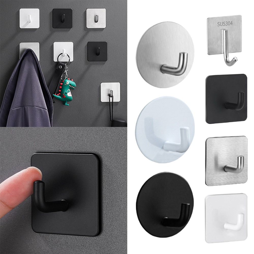 2Pcs Stainless Steel Wall Hanger Hook Multi-purpose Key Hook Durable Kitchen Hook white-Round
2Pcs Stainless Steel Wall Hanger Hook Multi-purpose Key Hook Durable Kitchen Hook white-Round