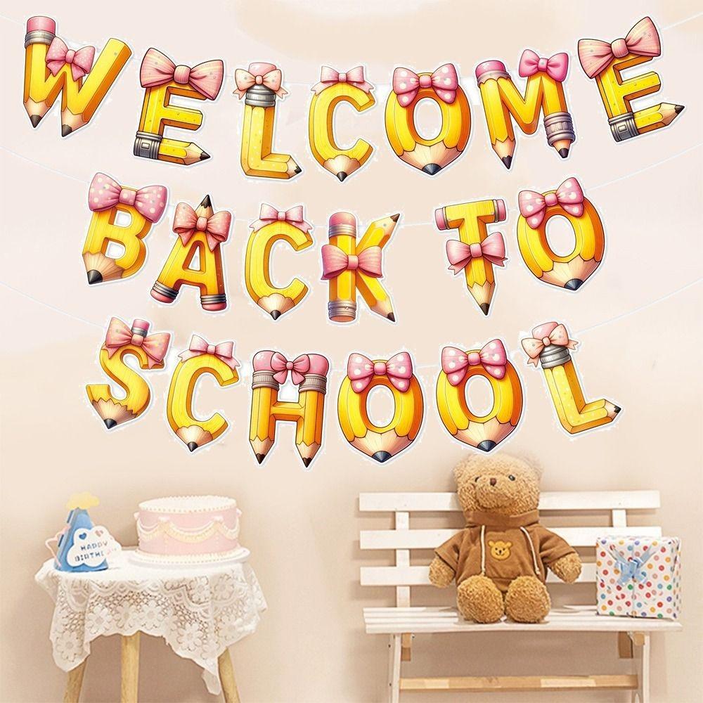 Paper School Season Banner Pencil Background Hanging Flag Classroom Kindergarten Pencil
Paper School Season Banner Pencil Background Hanging Flag Classroom Kindergarten Pencil