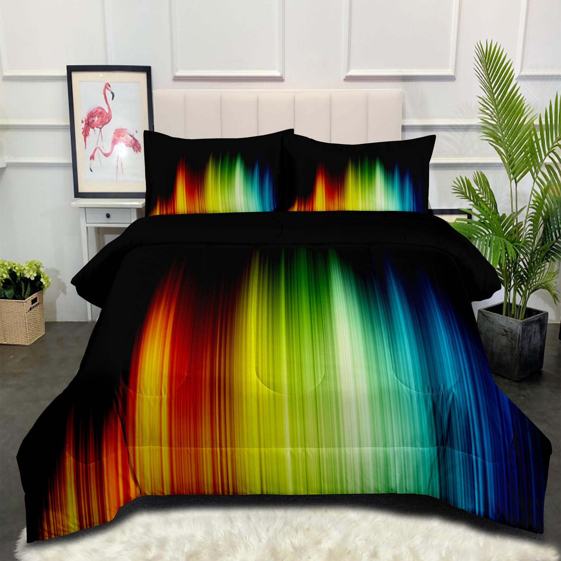 Rainbow Digital Print Home Textile Set - New Plush Duvet Cover Set with Microfiber Cotton Fill (3-piece) 140*200cm
Rainbow Digital Print Home Textile Set - New Plush Duvet Cover Set with Microfiber Cotton Fill (3-piece) 140*200cm
