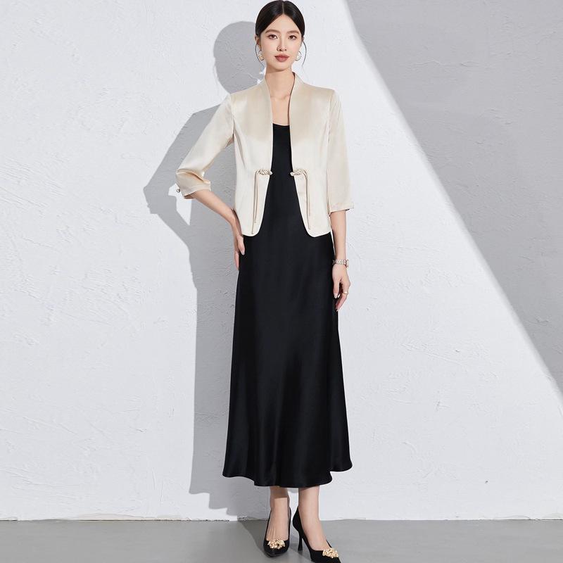 Elegant Women s Acetate Short Jacket - New Chinese Style Blazer for Early Autumn Small
Elegant Women s Acetate Short Jacket - New Chinese Style Blazer for Early Autumn Small