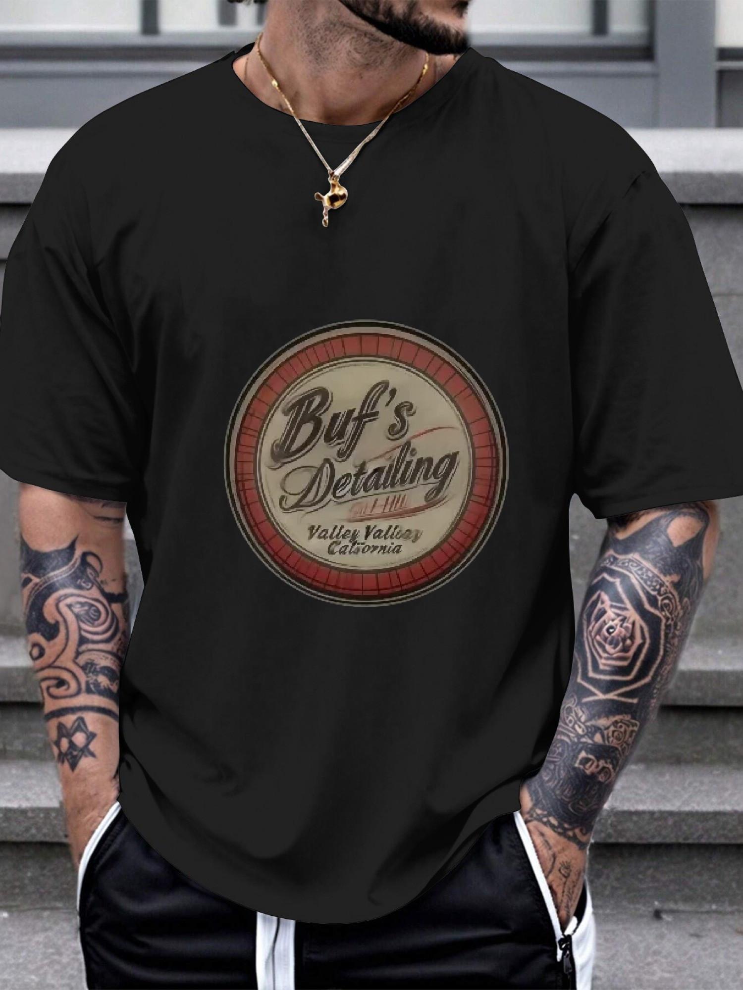 1pc Vintage Auto Detailing T-shirt - 180g Cotton Crew Neck Short Sleeve Tee with Buffalo Valley Colorado Circular Logo & Geometric Print XXXXL
1pc Vintage Auto Detailing T-shirt - 180g Cotton Crew Neck Short Sleeve Tee with Buffalo Valley Colorado Circular Logo & Geometric Print XXXXL
