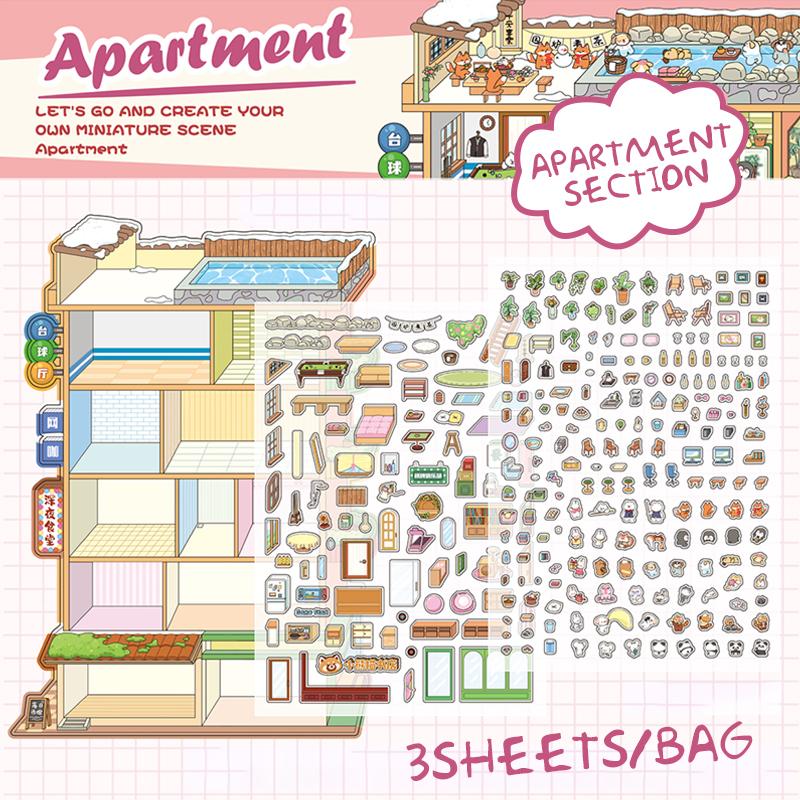 Mr Paper, 2 styles of fun world pet three-dimensional miniature scenery stickers 2 sheets, cute stationery decorative stickers
Mr Paper, 2 styles of fun world pet three-dimensional miniature scenery stickers 2 sheets, cute stationery decorative stickers