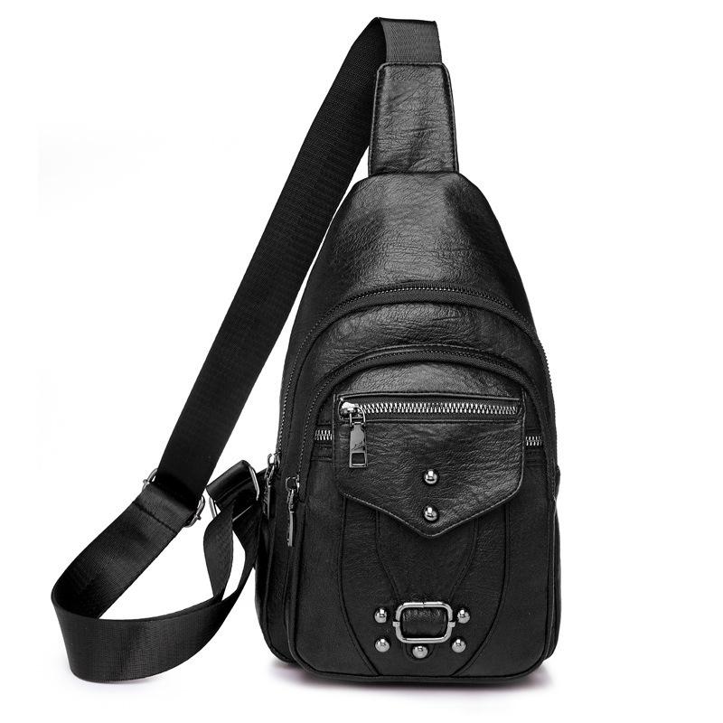 Women s chest bag new PU soft leather crossbody bag cross-border style large capacity simple washed leather shoulder bag travel bag
Women s chest bag new PU soft leather crossbody bag cross-border style large capacity simple washed leather shoulder bag travel bag