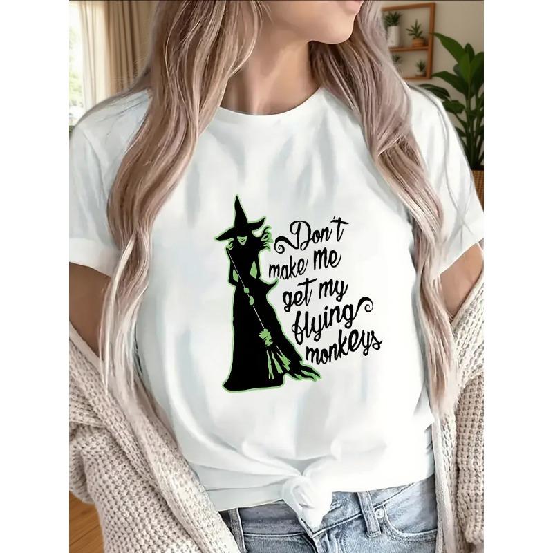 WOMEN S T-Shirt Featuring a Graphic And The Phrase, Perfect for Casual Outings at Home Or Dining Out, with a Playful Halloween Design S белый
WOMEN S T-Shirt Featuring a Graphic And The Phrase, Perfect for Casual Outings at Home Or Dining Out, with a Playful Halloween Design S белый