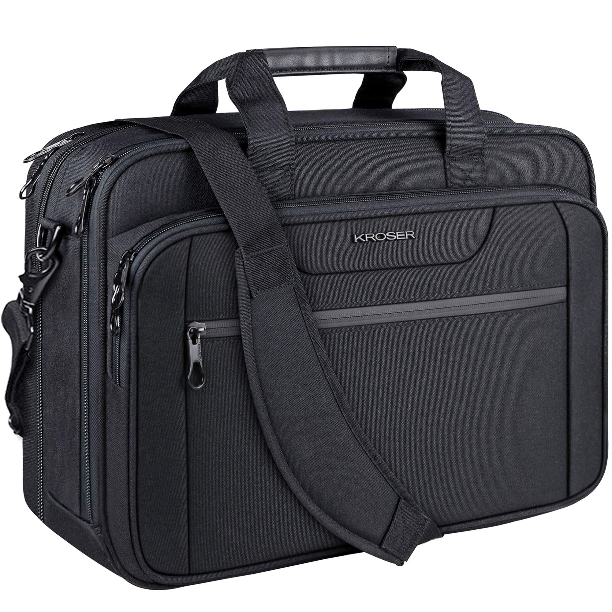 KROSER Business Bag Compatible with Inch PC PC Bag Laptop Bag Large Capacity Expandable Gusset Computer Bag Shoulder Black Men s 17.3 Bag/Water
KROSER Business Bag Compatible with Inch PC PC Bag Laptop Bag Large Capacity Expandable Gusset Computer Bag Shoulder Black Men s 17.3 Bag/Water