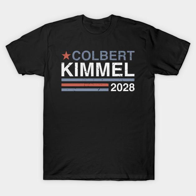 Men Black Print T-shirt Jimmy Kimmel Shirt: Colbert Kimmel 2028 Political Humor No-Cut Transfer Paper Print Cotton Tshirt L чорний
Men Black Print T-shirt Jimmy Kimmel Shirt: Colbert Kimmel 2028 Political Humor No-Cut Transfer Paper Print Cotton Tshirt L чорний