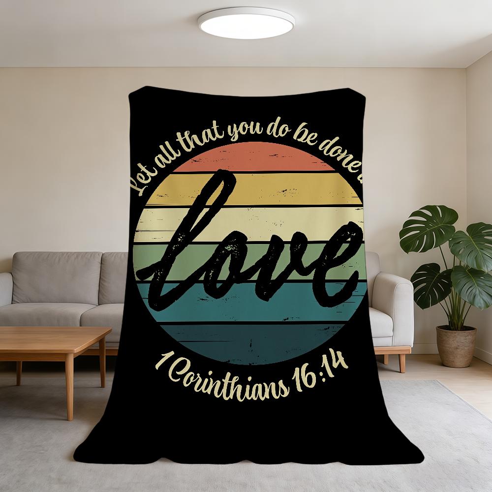 Vintage Religious Inspirational Scriptures Blanket Super Warm Comfortable Plush Throw Blanket Child Home Sofa Bedroom Gift 75x90cm
Vintage Religious Inspirational Scriptures Blanket Super Warm Comfortable Plush Throw Blanket Child Home Sofa Bedroom Gift 75x90cm