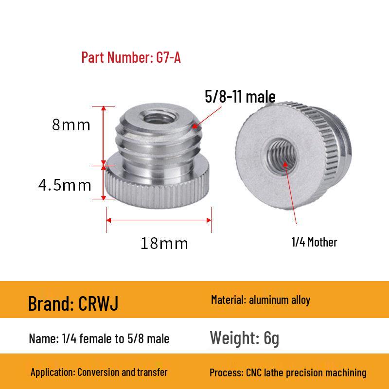 1/4 to 5/8 Screw Infrared Tripod Adapter with Green Light – Portable Surveying Instrument. Aluminum natural color (G4-B)
1/4 to 5/8 Screw Infrared Tripod Adapter with Green Light – Portable Surveying Instrument. Aluminum natural color (G4-B)