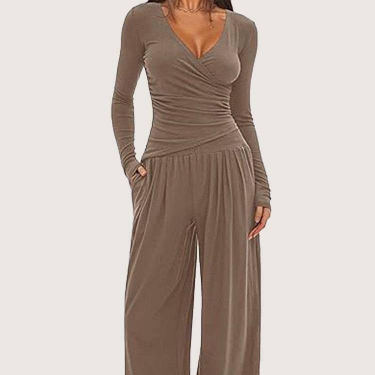 Women s Long Sleeve Wide-Leg Pants Suit: Autumn/Winter Multi-Occasion Sportswear, European and American Style Small
Women s Long Sleeve Wide-Leg Pants Suit: Autumn/Winter Multi-Occasion Sportswear, European and American Style Small