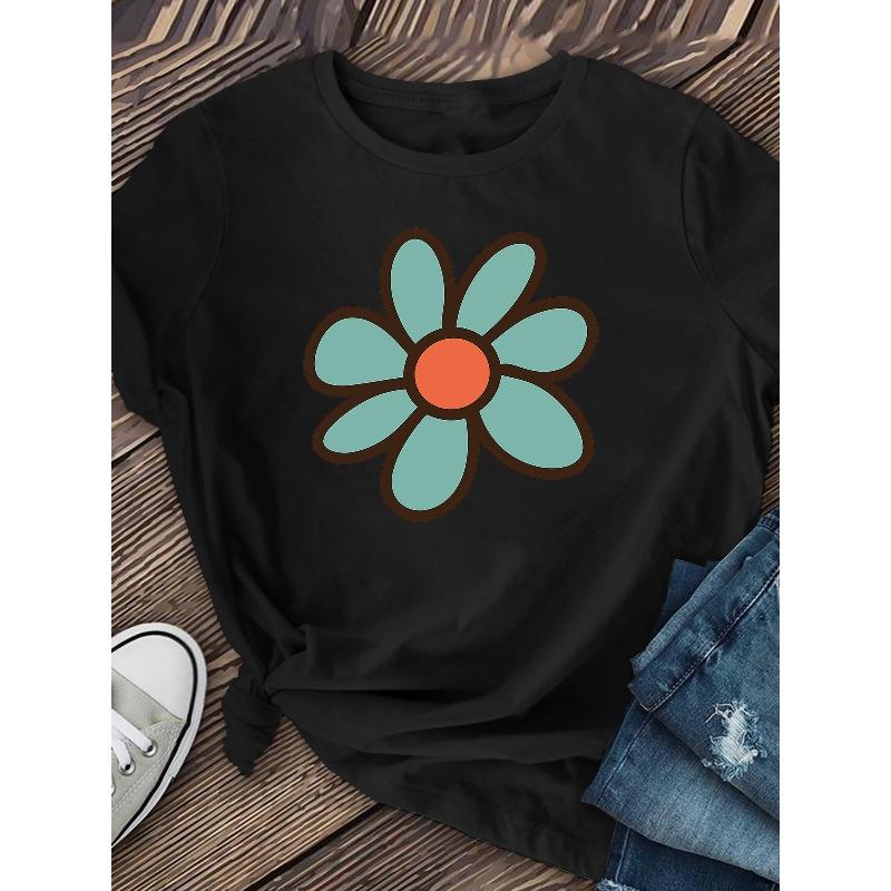 Happy Flowers Women T-Shirt Happy Flowers Pattern Groovy Daisies Casual Summer Daily Ladies Fashion Top 4XL чорний
Happy Flowers Women T-Shirt Happy Flowers Pattern Groovy Daisies Casual Summer Daily Ladies Fashion Top 4XL чорний
