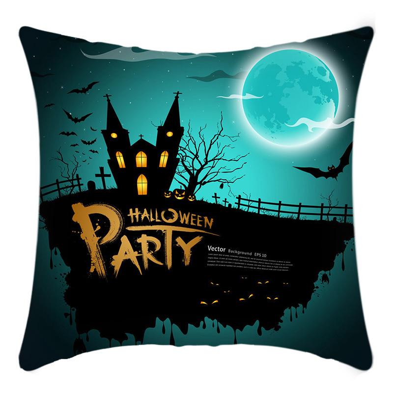 New Halloween Pillow Cover Castle Print Black Cat Silhouette Ornament Holiday Pillow Cover Premium Durable Quality 45 * 45Cm pillowcase
New Halloween Pillow Cover Castle Print Black Cat Silhouette Ornament Holiday Pillow Cover Premium Durable Quality 45 * 45Cm pillowcase