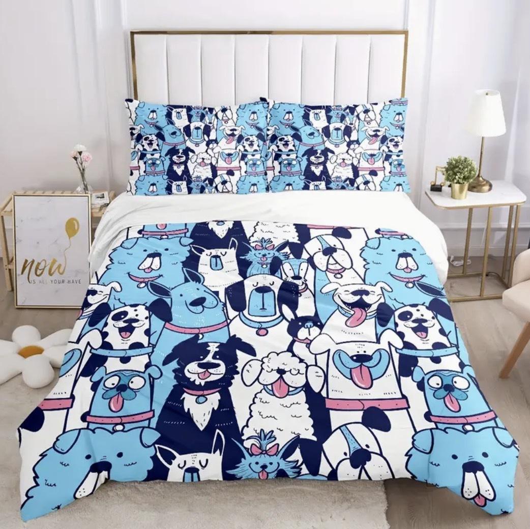 Комплект постельного белья для домашних животных из трех предметов с 3D цифровой печатью 70 * 133
Комплект постельного белья для домашних животных из трех предметов с 3D цифровой печатью 70 * 133