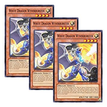 of 3 English version White Dragon Wyverburster Shining White Dragon Wyverstar 1st Edition Set Yu-Gi-Oh! SHSP-EN093 (Normal)
of 3 English version White Dragon Wyverburster Shining White Dragon Wyverstar 1st Edition Set Yu-Gi-Oh! SHSP-EN093 (Normal)