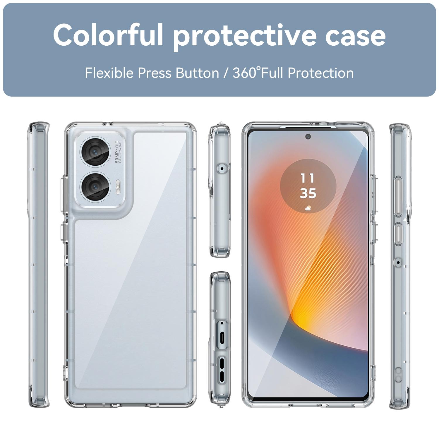 For Motorola Edge 50 Fusion 5G Case WANLONFENG MF Series TPU Acrylic Clear Phone Cover with Tempered Glass Film Transparent
For Motorola Edge 50 Fusion 5G Case WANLONFENG MF Series TPU Acrylic Clear Phone Cover with Tempered Glass Film Transparent