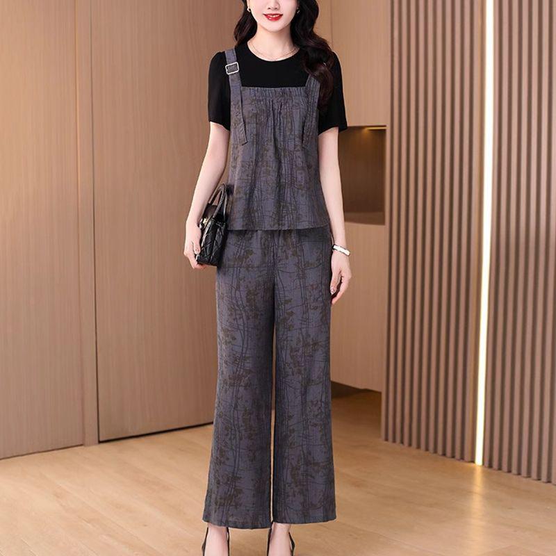 Trendy Women s 2025 Slimming Two-Piece: Stylish Top & Wide-Leg Pants XL for 115-125 jin
Trendy Women s 2025 Slimming Two-Piece: Stylish Top & Wide-Leg Pants XL for 115-125 jin