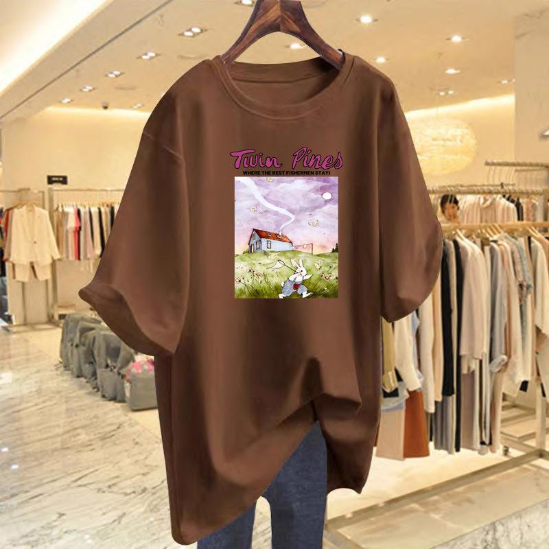 Summer new casual age-reducing cotton printed top short-sleeved t-shirt women XXXL
Summer new casual age-reducing cotton printed top short-sleeved t-shirt women XXXL