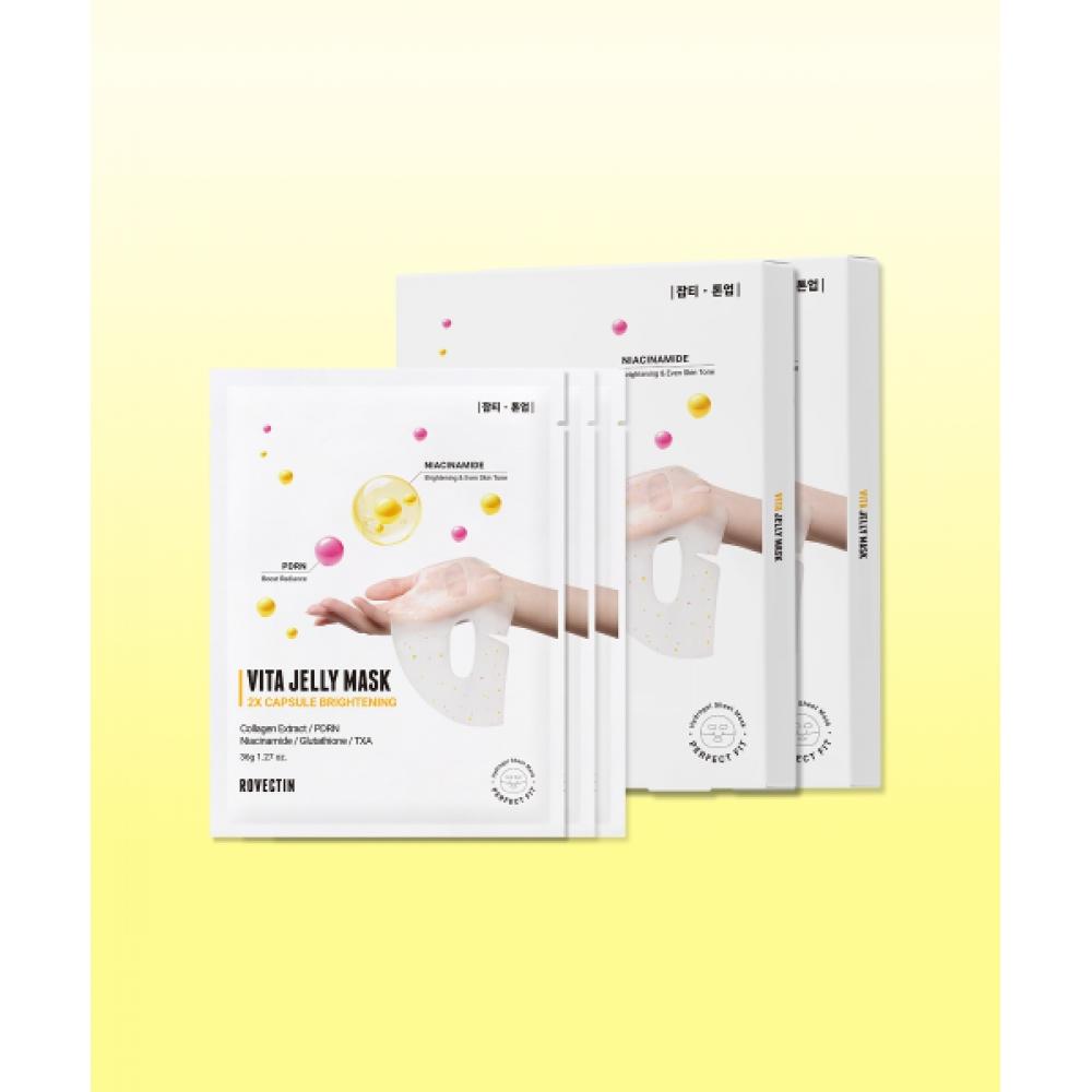 Rovectin Vita Jelly Mask Double Brightening 3 Sheets 2 Set NONE
Rovectin Vita Jelly Mask Double Brightening 3 Sheets 2 Set NONE