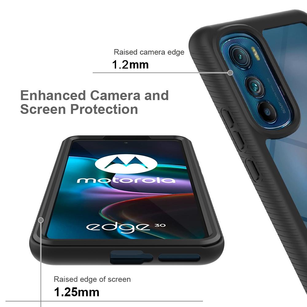 For Motorola Edge 30 5G Hard PC+Soft TPU Case PET Screen Protector Drop-proof Phone Cover Dark Blue
For Motorola Edge 30 5G Hard PC+Soft TPU Case PET Screen Protector Drop-proof Phone Cover Dark Blue