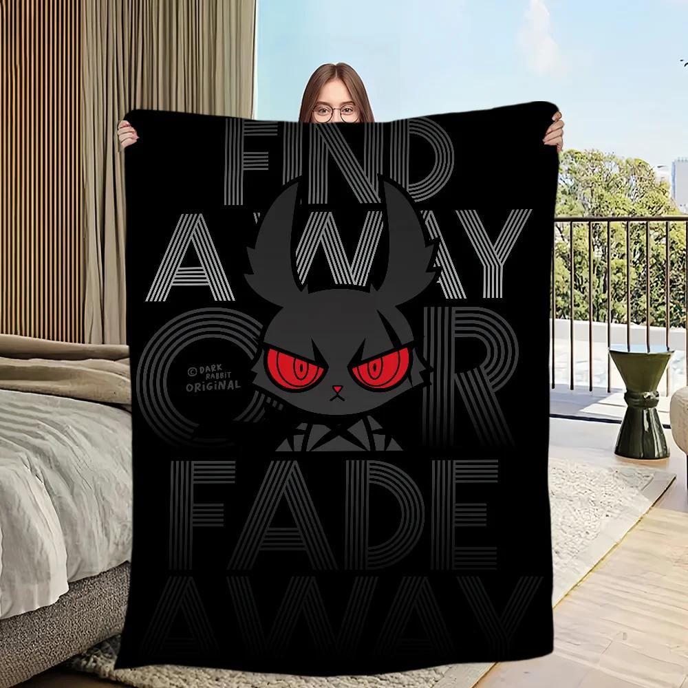 Soft Plush Throw Blanket with Dark Rabbit Design for Sofa Bedroom Office Travel Perfect Gift Flannel Material 100x150cm
Soft Plush Throw Blanket with Dark Rabbit Design for Sofa Bedroom Office Travel Perfect Gift Flannel Material 100x150cm