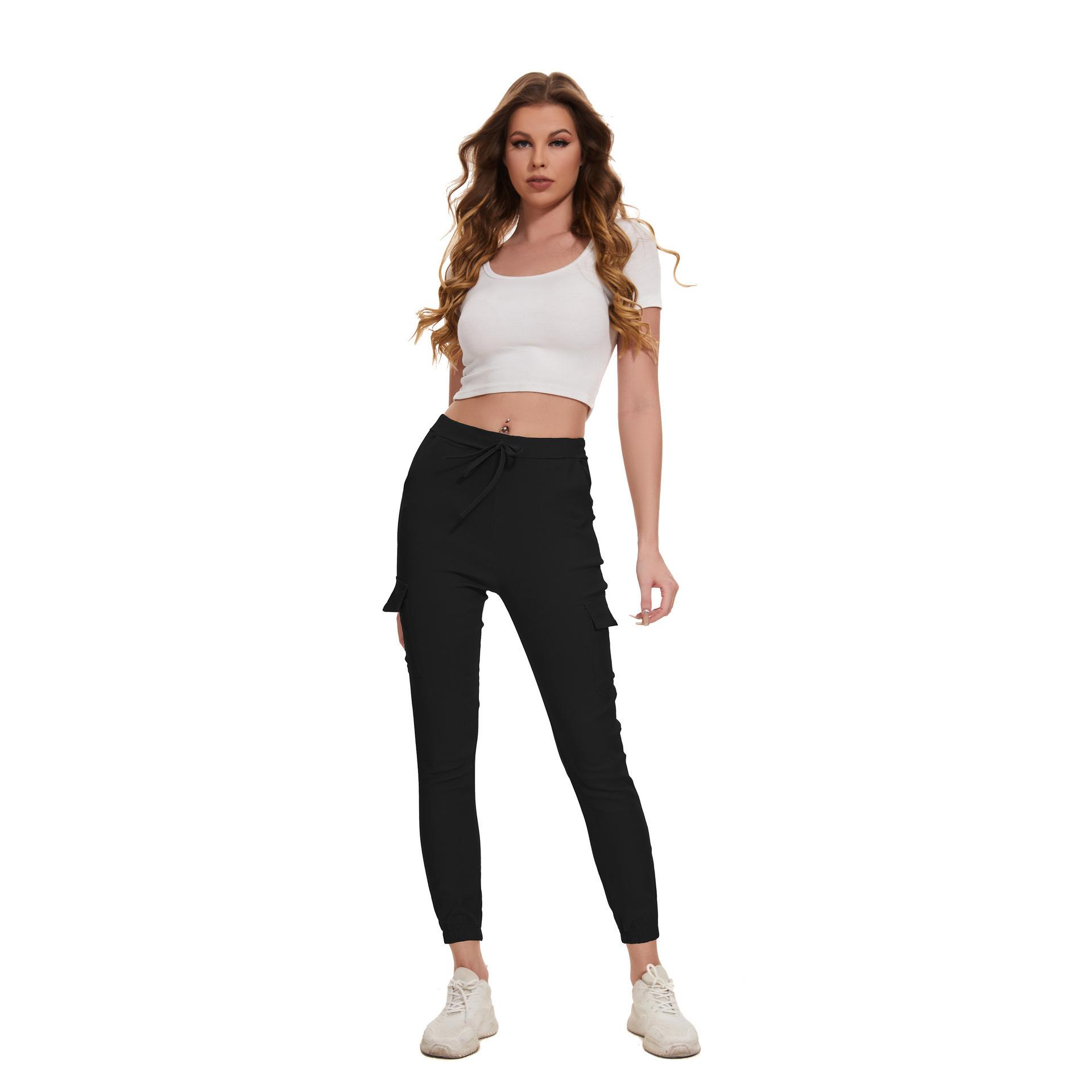 Women s Summer Multi-Pocket Elegant Casual Elastic Waist Tie Cargo Pants Clothes Sale M чорний
Women s Summer Multi-Pocket Elegant Casual Elastic Waist Tie Cargo Pants Clothes Sale M чорний