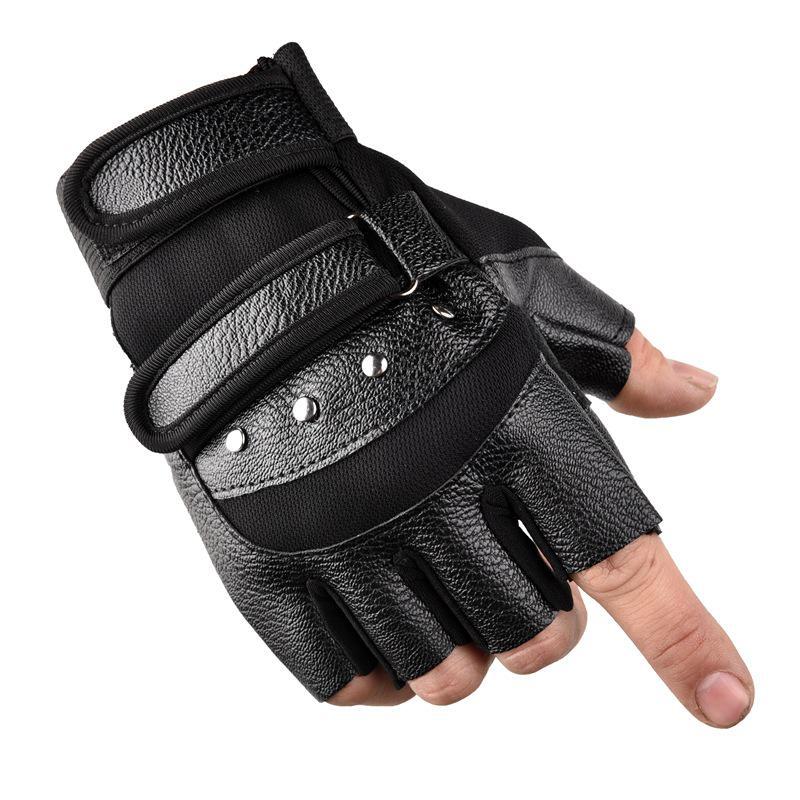 Водостійкі шкіряні рукавички без пальців унісекс для їзди на велосипеді, мотоциклі та альпінізму Small four nails; One Size чорний
Водостійкі шкіряні рукавички без пальців унісекс для їзди на велосипеді, мотоциклі та альпінізму Small four nails; One Size чорний