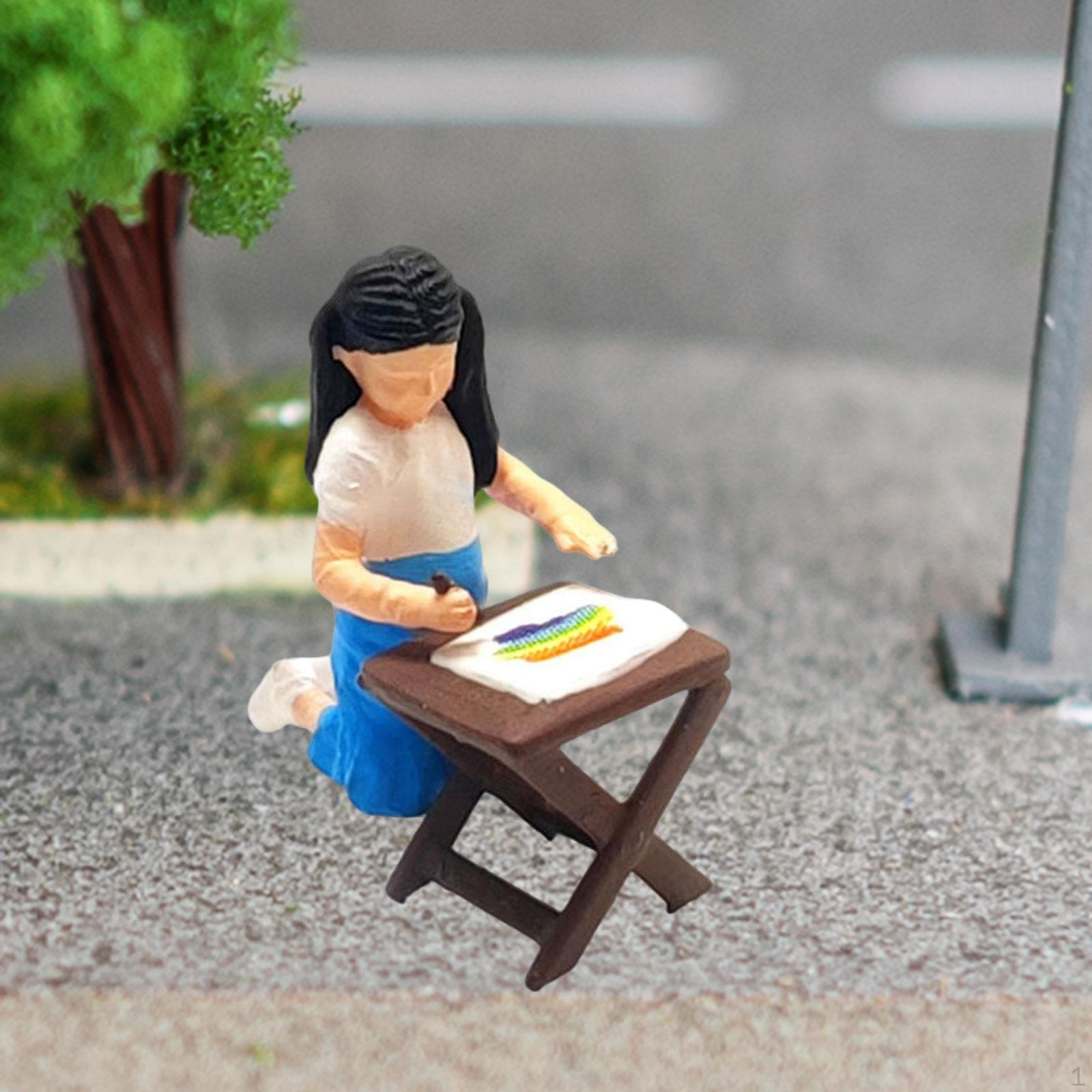 1/64 People Figures Drawing Girl Figure Collection Tiny Model for Photography Props синій
1/64 People Figures Drawing Girl Figure Collection Tiny Model for Photography Props синій