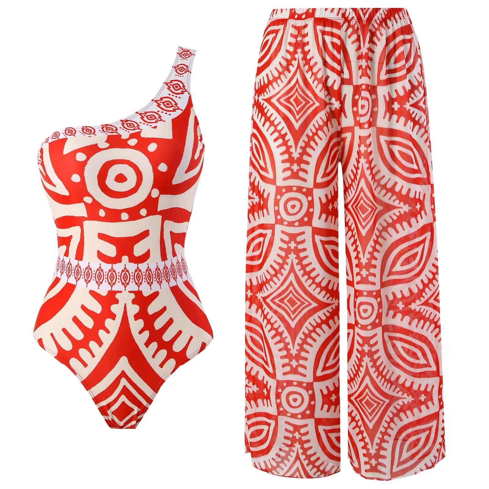 Bohemian One-Shoulder Print Jumpsuit Swimsuit - European & American Casual Beach Backless Style Extra Large червоний
Bohemian One-Shoulder Print Jumpsuit Swimsuit - European & American Casual Beach Backless Style Extra Large червоний