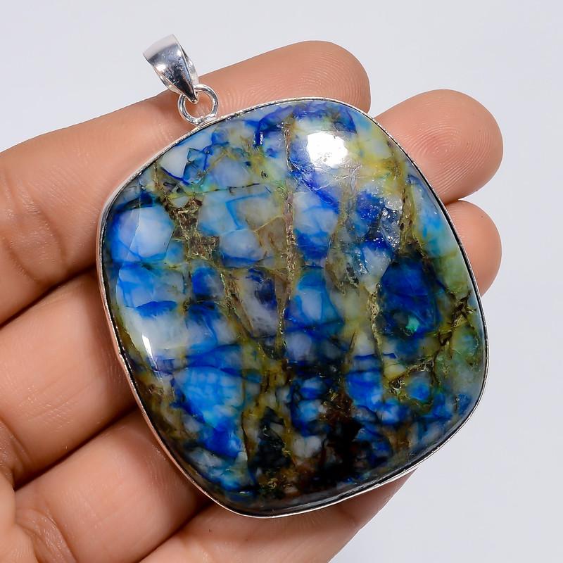 Splendid Top Grade Qualite 100% Natural Gem Silica Radiant Shape Ethnic Style Handmade Jewelry 925 Steling Silver Pendant 2.3 WSJ-5045 2.3
Splendid Top Grade Qualite 100% Natural Gem Silica Radiant Shape Ethnic Style Handmade Jewelry 925 Steling Silver Pendant 2.3 WSJ-5045 2.3