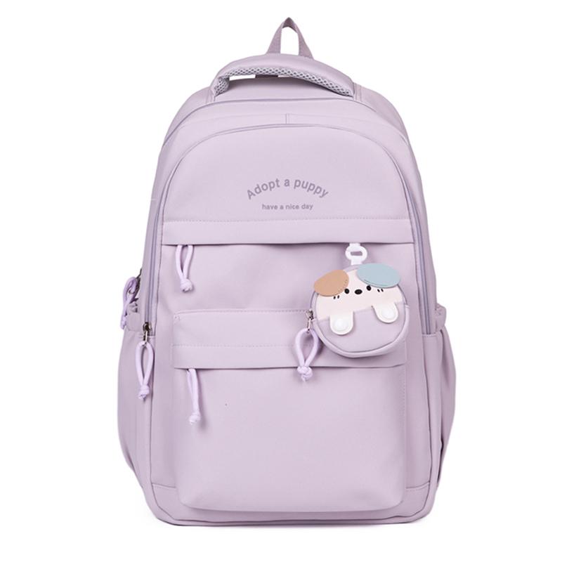 Школьный рюкзак в стиле колледжа для учеников начальной школы с третьего по шестой класс. Прочный рюкзак для девочек большой вместимости. фиолетовый