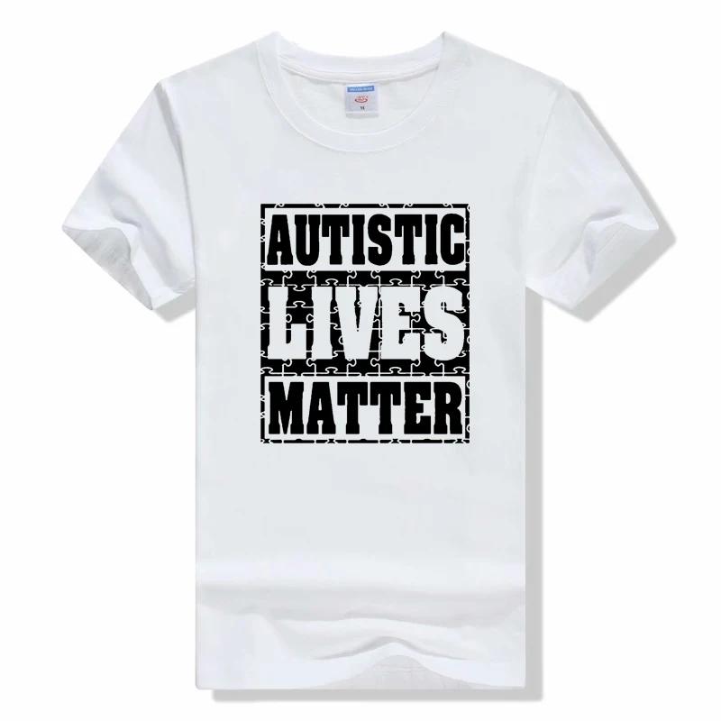 Хлопковая футболка с круглым вырезом и принтом, рубашка Autistic Lives Matter, летняя повседневная рубашка с короткими рукавами, осведомленность об аутизме S
Хлопковая футболка с круглым вырезом и принтом, рубашка Autistic Lives Matter, летняя повседневная рубашка с короткими рукавами, осведомленность об аутизме S