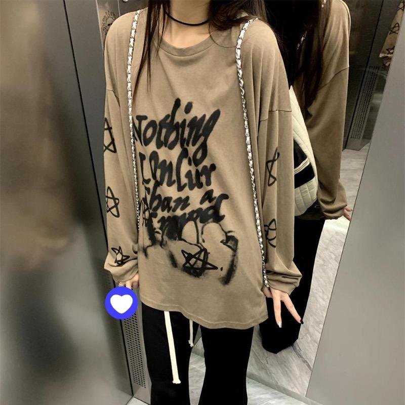 2KWEIRD Vintage Graphic T-shirts Women Y2k Streetwear Korean Style Hippie Grunge Oversized Cotton T-shirts White Long Sleeve Top S хакі
2KWEIRD Vintage Graphic T-shirts Women Y2k Streetwear Korean Style Hippie Grunge Oversized Cotton T-shirts White Long Sleeve Top S хакі