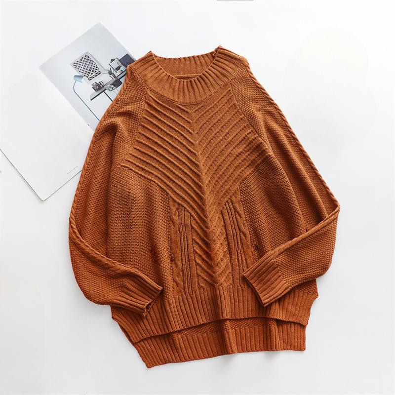 IHUASU Женский осенне-зимний однотонный трикотажный свитер без бретелек с длинным рукавом и круглым вырезом, сплетенный из витой веревки XL оранжевый
IHUASU Женский осенне-зимний однотонный трикотажный свитер без бретелек с длинным рукавом и круглым вырезом, сплетенный из витой веревки XL оранжевый