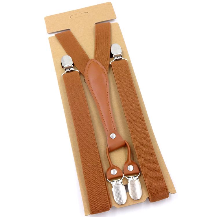 Эластичные подтяжки цвета карамель 2,5 см с 4 зажимами для больших детей и женщин 110
Эластичные подтяжки цвета карамель 2,5 см с 4 зажимами для больших детей и женщин 110