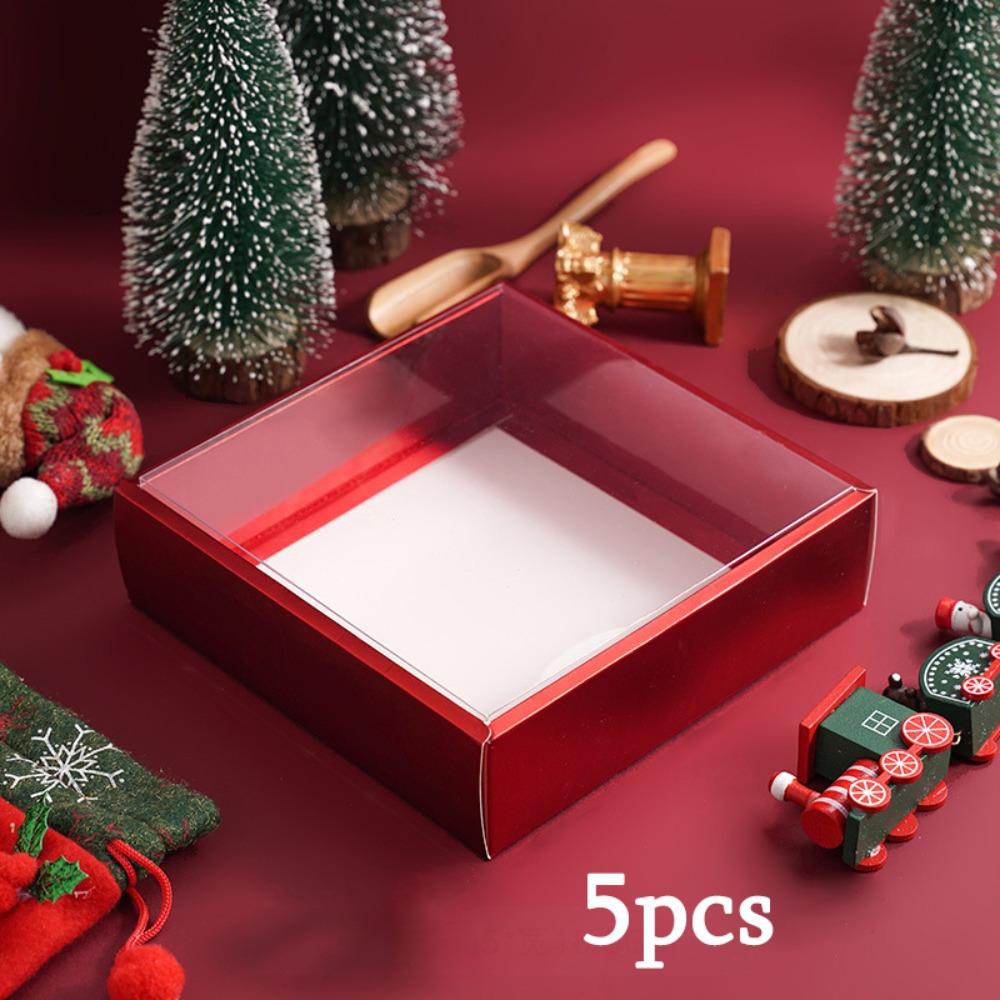5pcs Elegant Red Luxury Gift Boxes with Transparent Lid - Sturdy Cardboard Structure Wide Opening and Rounded Corners Design 10pcs
5pcs Elegant Red Luxury Gift Boxes with Transparent Lid - Sturdy Cardboard Structure Wide Opening and Rounded Corners Design 10pcs