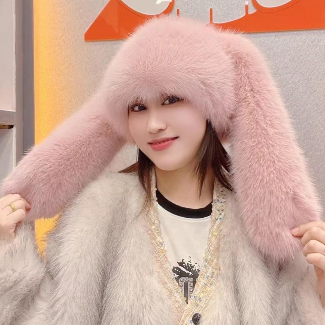 2025 new cute rabbit ear plush hat Korean version versatile ear protection headgear thickened warm imitation fur hat
2025 new cute rabbit ear plush hat Korean version versatile ear protection headgear thickened warm imitation fur hat