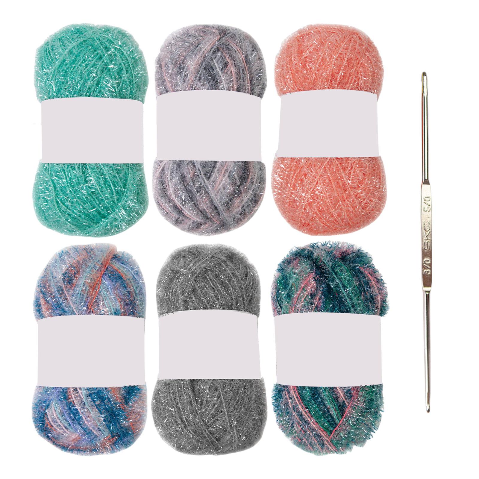 Цветная мочалочная пряжа для вязания салфеток для мытья посуды, мочалок, блестящая полиэстеровая пряжа, 1,76 унции (50 г) 196 ярдов (180 м) каждая для вязания 1
Цветная мочалочная пряжа для вязания салфеток для мытья посуды, мочалок, блестящая полиэстеровая пряжа, 1,76 унции (50 г) 196 ярдов (180 м) каждая для вязания 1